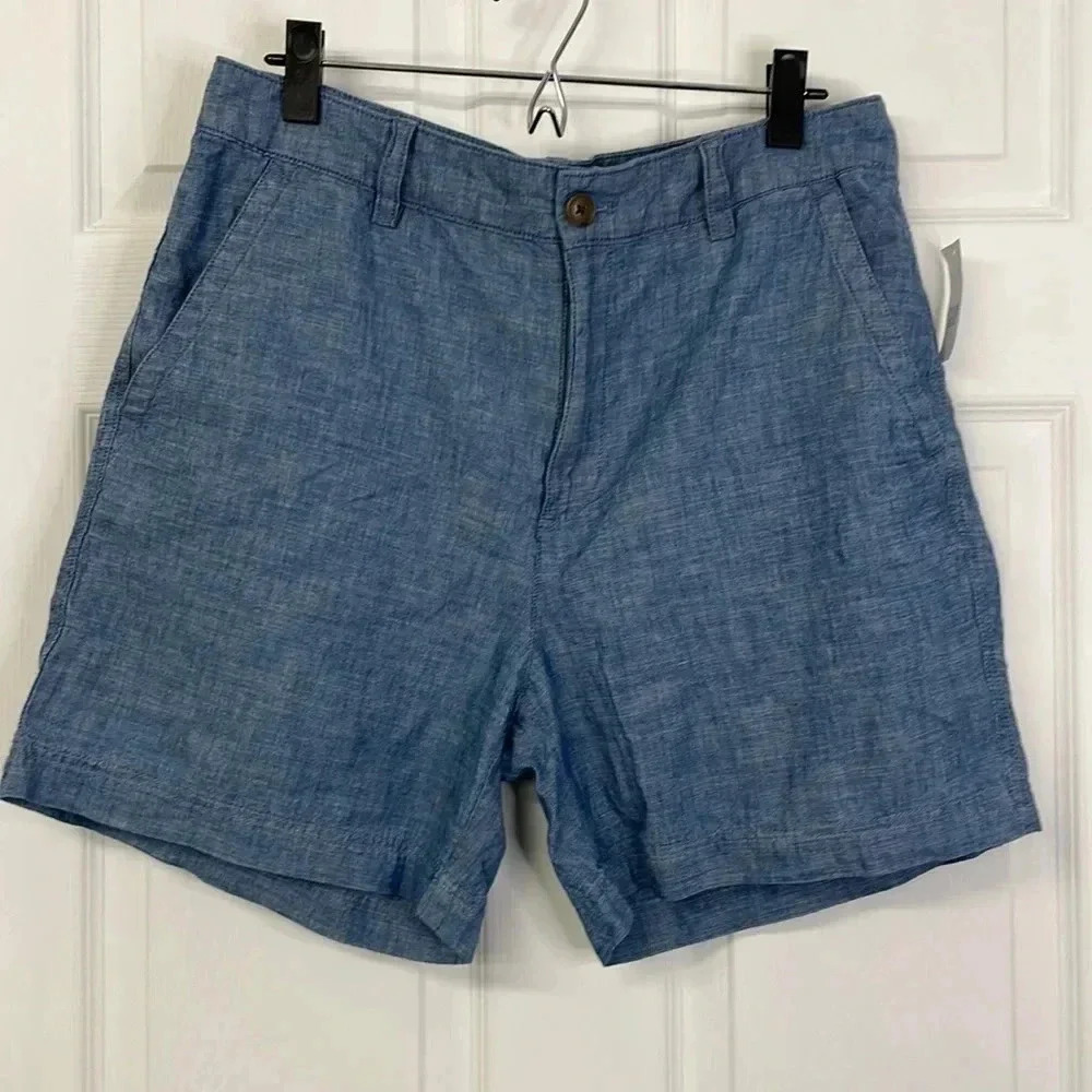 NWT GAP High Rise Girlfriend Khaki Shorts Size 12 TALL